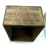 White Villa wooden prunes box,