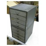 2 4-Drawer metal cabinets,