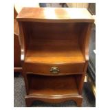 Wooden nightstand, 18 1/2" wide 14" deep 29" tall