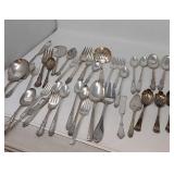 38 pieces of silver, silverplate flatware. You be