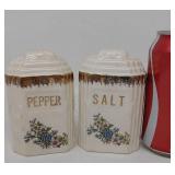 Vintage salt and pepper shakers, ceramic.