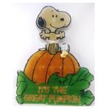 Peanuts the Great Pumpkin Halloween decoration