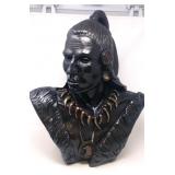 Native American bust by L Benavides Jr