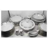 67 Piece Gibson Christmas china set.