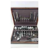 Set of flatware in box