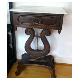 Victorian marble top side table