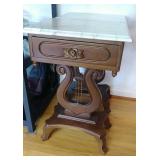 Victorian marble top side table