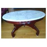 Victorian marble top coffee table