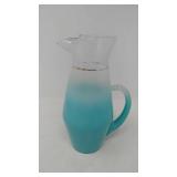 9 1/2" Tall vintage Blendo frosted juice pitcher