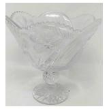 Vintage crystal compote