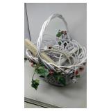 Basket with power strips