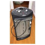 Electric space heater with thermostat