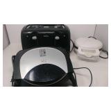 Small geaorg foreman grill, sunbeam 4 slot