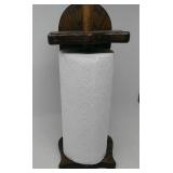 Wooden paper towel holder