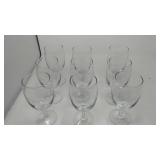 9 stemware glasses