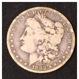 1882-O Morgan 90% Silver dollar