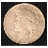 1922-D 90% Silver Peace dollar