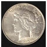 1923 90% Silver Peace dollar