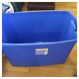 Sterilite 30-gallon tote, no lid, with bed