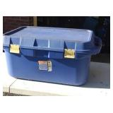 Sterilite 36-gallon tote with lid full of