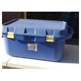 Sterilite 36-gallon tote with lid full of