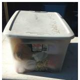 Sterilite 54-quart tote with lid full of