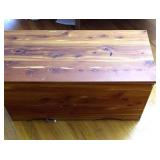 Cedar chest, approximately 15"x15"x32".