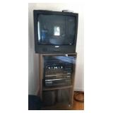 Sanyo 26" TV, HQ VHS player, Fisher cassette