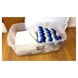 106 Quart tote with lid plus contents