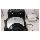 Small George Foreman grill, Sunbeam 4 slot toaster