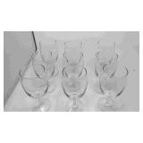 9 Stemware glasses