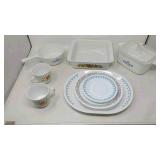 Corning Ware baking and Corelle dishes