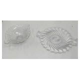 Cambridge elegance glass bowl and serving platter