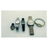 3 Timex watches, an Armitron with broken band