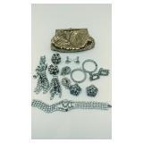 Assorted jewelry and coin purse