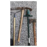 Lot of yard tools, four pieces