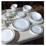 Corelle dish set, 59 pieces.