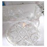 Star of David glassware, 5 pieces.