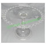 1885 Dakota Thumbprint Pattern Cake Stand EAPG