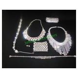 Beautiful Rhinestone Bib Necklace & More BLING