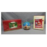 Hallmark Peanuts Ornaments inc Woodstock & Gang
