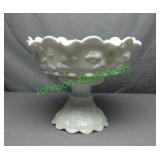 Grape Leaf Westmoreland Milk Glass Punch Bowl