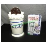 Game Night: Dbl Dominoes, Oreo Cookie Jar