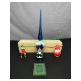 Christmas: OLD Tree Topper, Plastic Toys, MORE