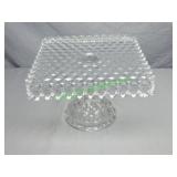 Fostoria Am Pattern SQ Cake Stand w/ Rum Well EAPG