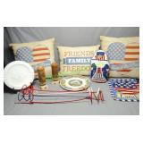 Patriotic: Door Stop Scarves Pillows MORE