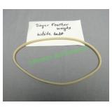 Singer Feather Weight  white belt Size: 6 3/4"