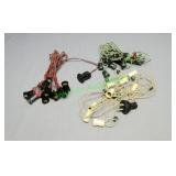 Three Vintage Christmas Light Strands