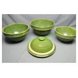 McCoy 1920s Nesting bowls, one with lid