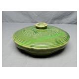 Green Ovenware Stoneware Pie plate WITH Cover
